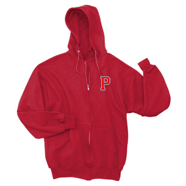 'P' Logo - NuBlend ® Full Zip Hooded Sweatshirt Thumbnail