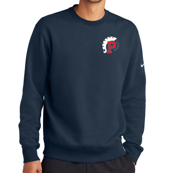 Pembroke Logo - Club Fleece Sleeve Swoosh Crew Thumbnail